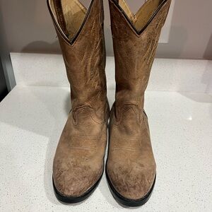 Cody James Men's Brown Leather Cowboy Boots